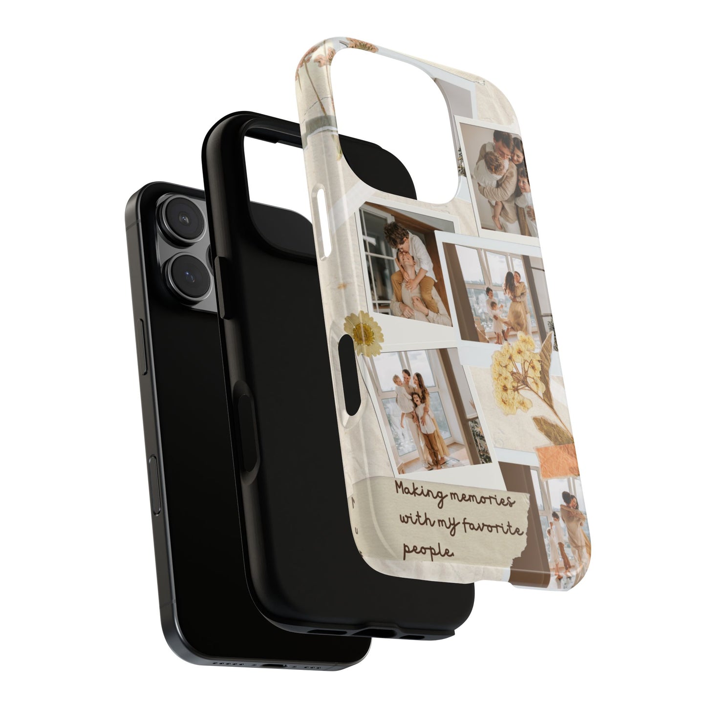 Phone Case - Photo Collage, Making Memories with My Favorite People, Custom Design, Gift for Friends and Family