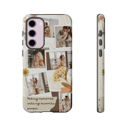 Phone Case - Photo Collage, Making Memories with My Favorite People, Custom Design, Gift for Friends and Family