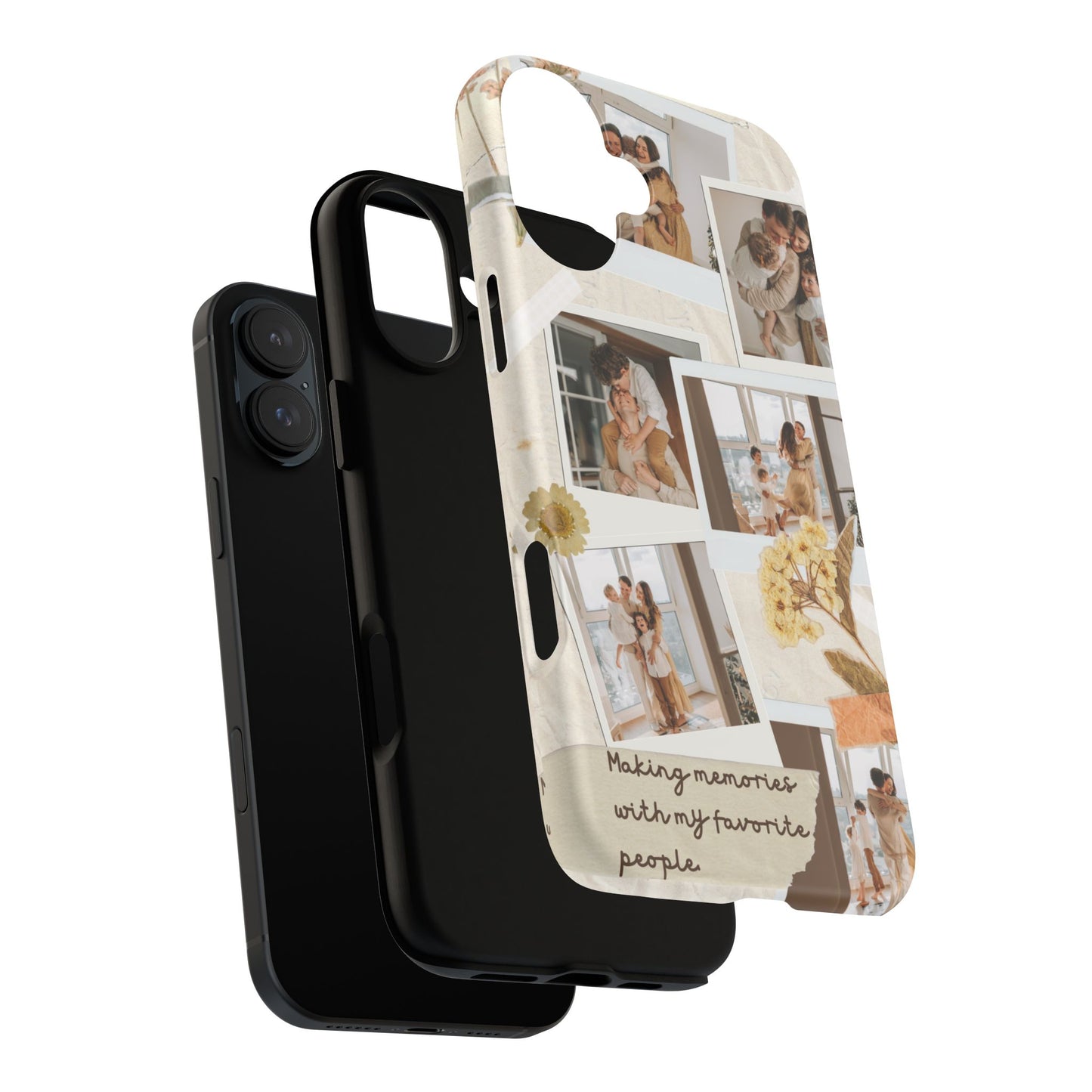 Phone Case - Photo Collage, Making Memories with My Favorite People, Custom Design, Gift for Friends and Family