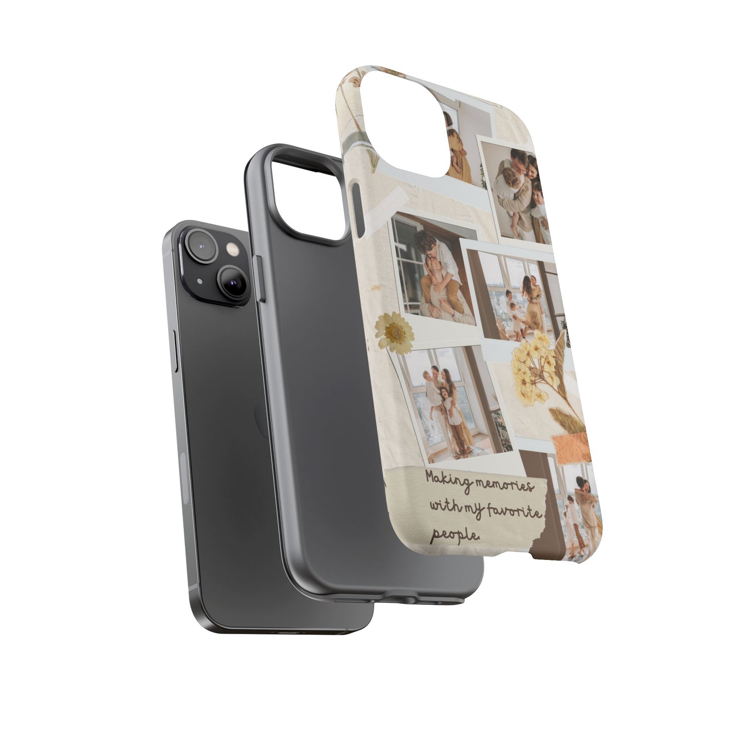 Phone Case - Photo Collage, Making Memories with My Favorite People, Custom Design, Gift for Friends and Family