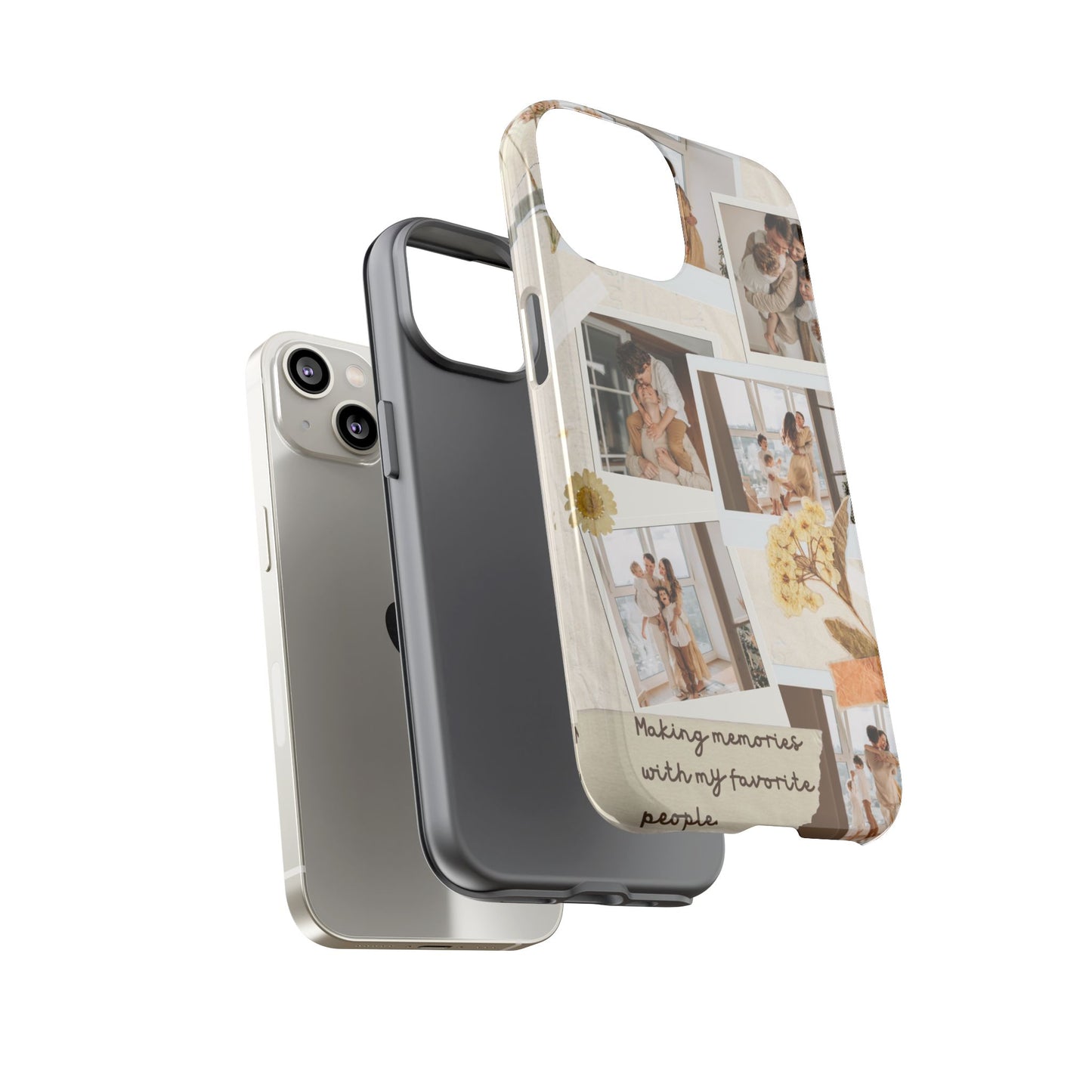 Phone Case - Photo Collage, Making Memories with My Favorite People, Custom Design, Gift for Friends and Family