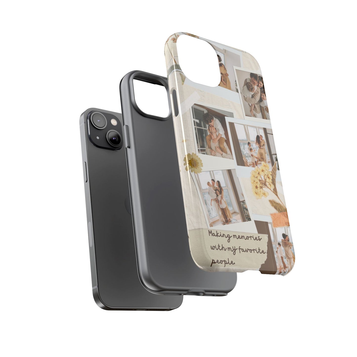 Phone Case - Photo Collage, Making Memories with My Favorite People, Custom Design, Gift for Friends and Family