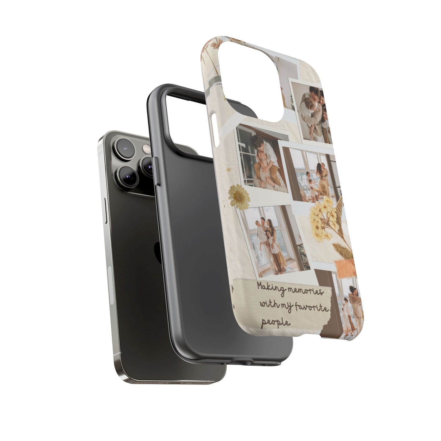 Phone Case - Photo Collage, Making Memories with My Favorite People, Custom Design, Gift for Friends and Family