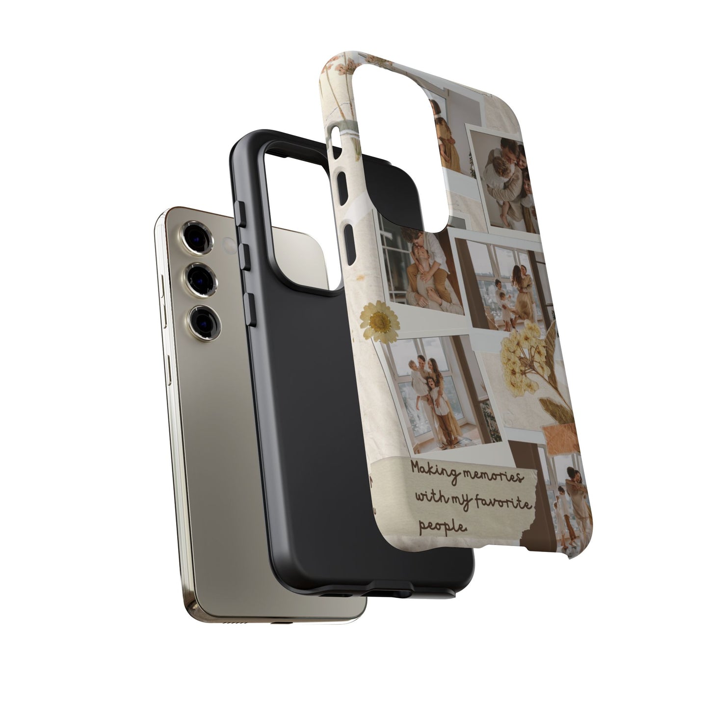 Phone Case - Photo Collage, Making Memories with My Favorite People, Custom Design, Gift for Friends and Family