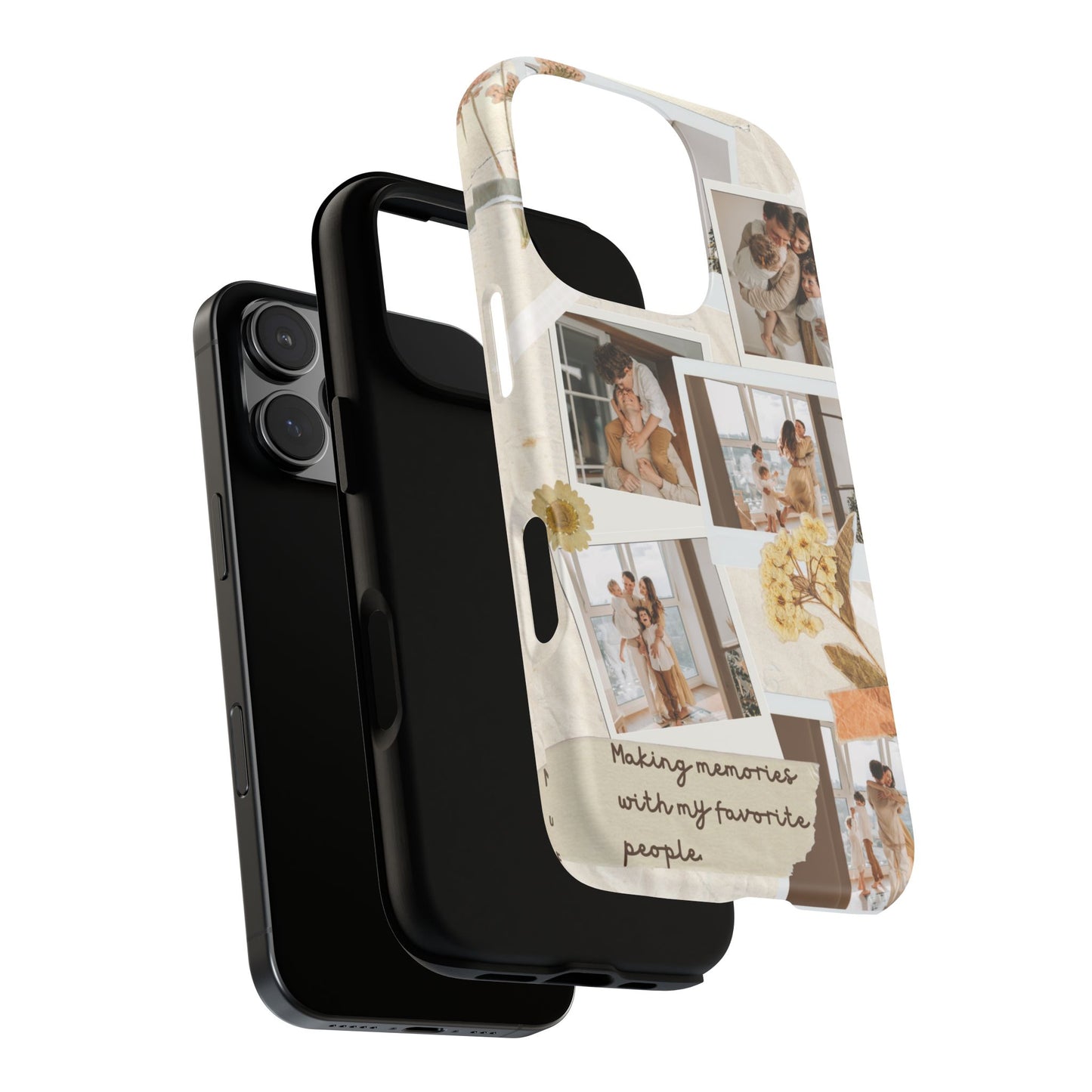 Phone Case - Photo Collage, Making Memories with My Favorite People, Custom Design, Gift for Friends and Family