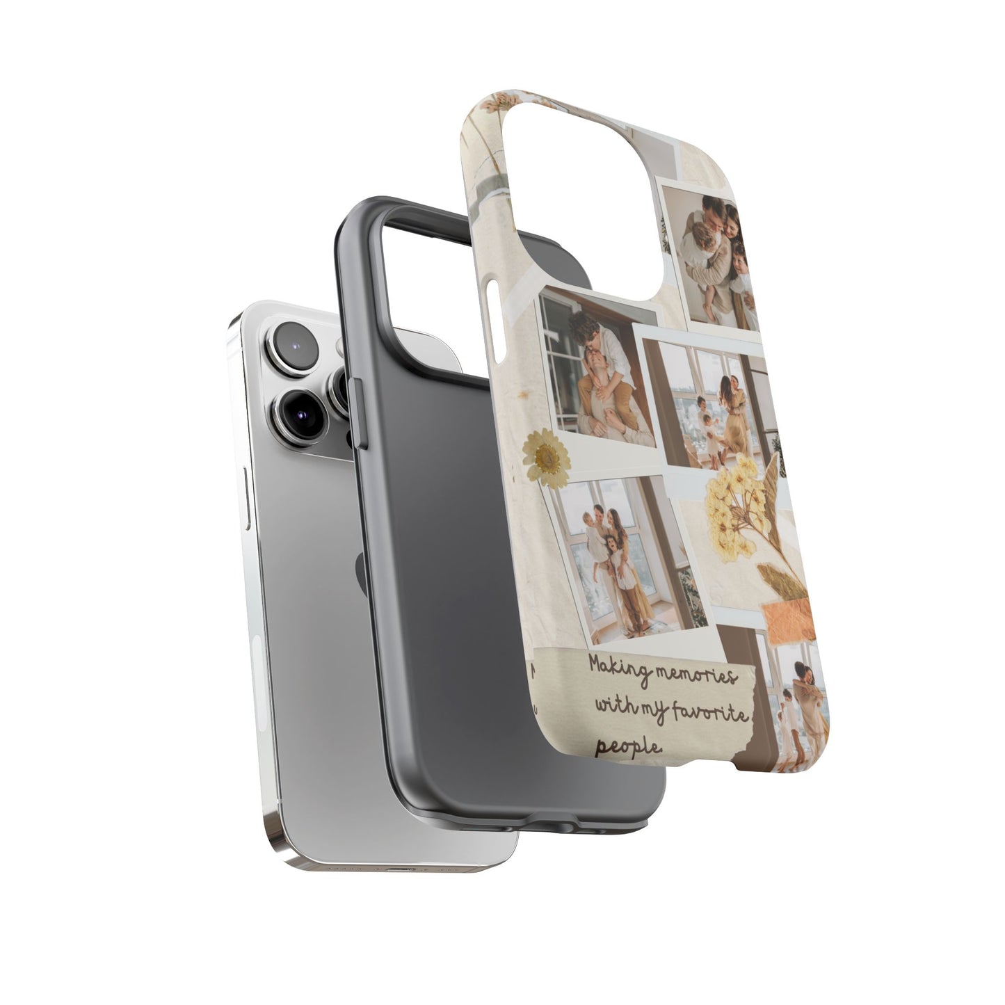 Phone Case - Photo Collage, Making Memories with My Favorite People, Custom Design, Gift for Friends and Family